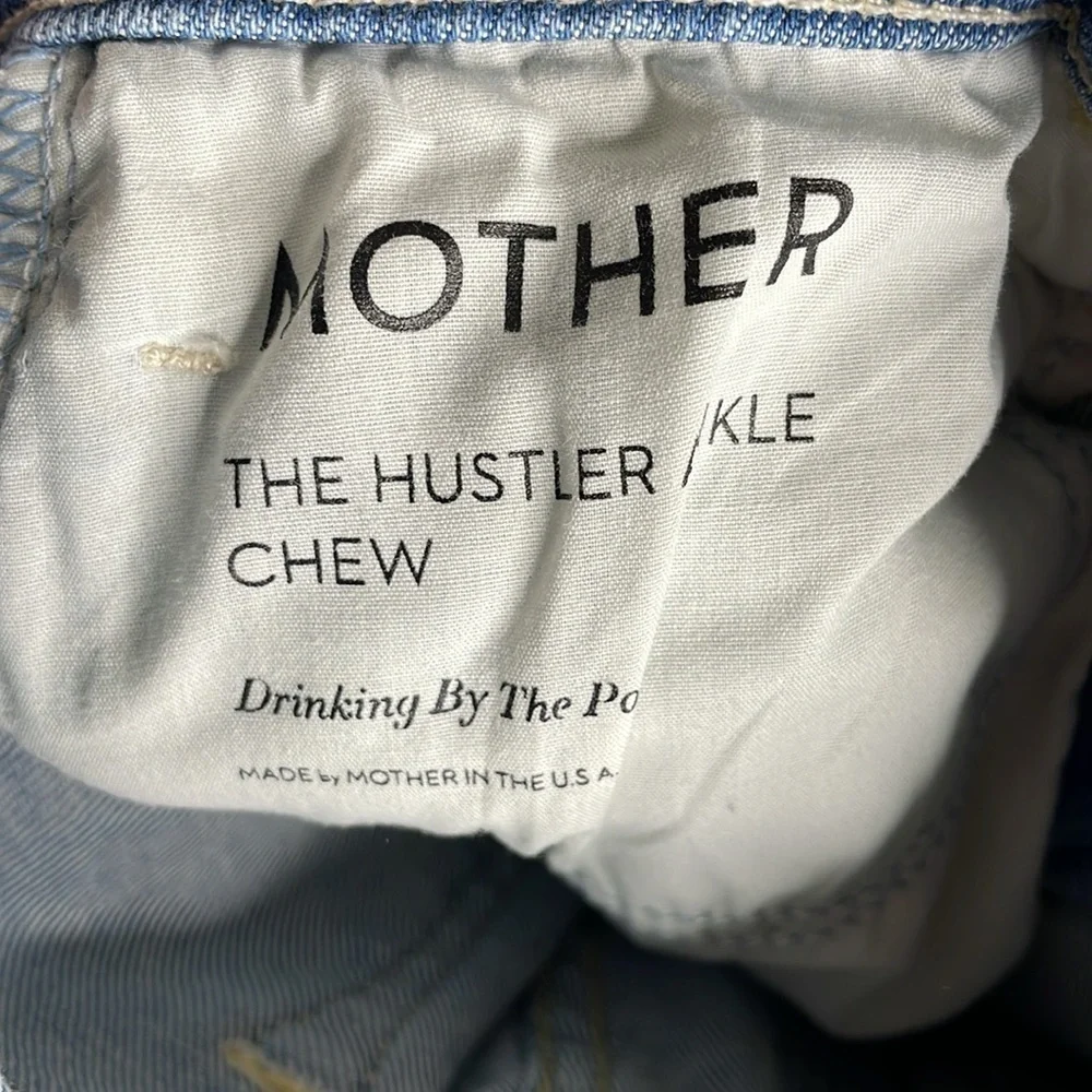 MOTHER | The Hustler Ankle Chew Jeans Size 27 Distressed Details